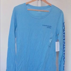 NWT! Calvin Klein Blue T